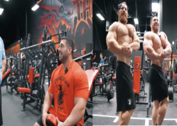 Derek Lunsford Collaborates with Flex Lewis to Enhance Chest Definition Ahead of 2023 Olympia Preparation