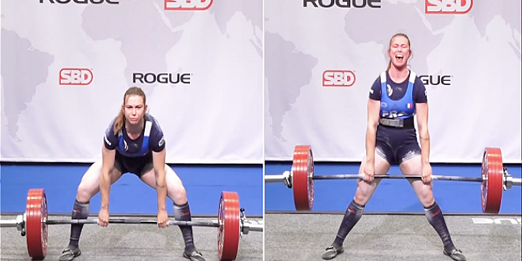 Clara Peyraud (69KG) sets multiple deadlift and total records at the 2023 EPF European Championships