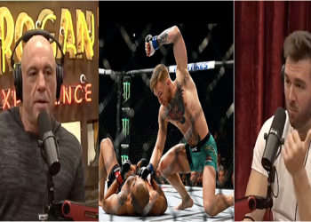 Joe Rogan and Derek of MPMD assert that Conor McGregor used steroids after his leg break, with Derek stating, "I'm 100% all in on that"