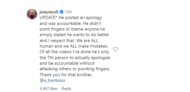 Joey Swoll Criticized Erin Banks – Men’s Physique Champ Apologizes for Disrespecting Gymgoers
