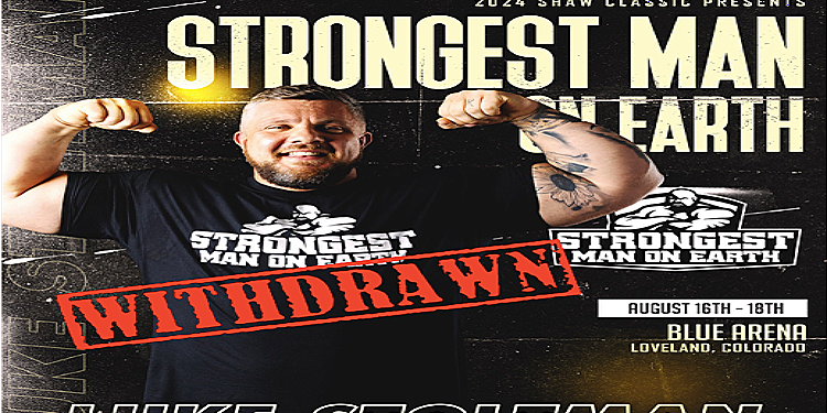 Luke Stoltman Withdraws from 2024 Strongest Man on Earth Due to Torn Bicep