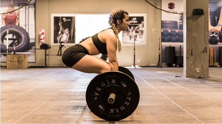 Touch and Go Deadlifts, Half deadlifts
