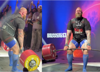 Hafthor Bjornsson Falls Short in 511-Kilograms Deadlift World Record Bid at Enhanced